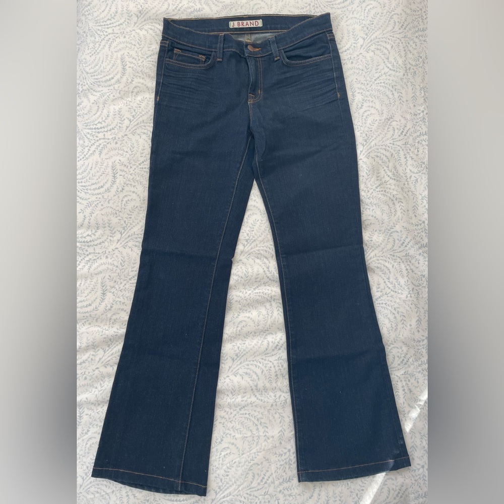 J Brand Dark Blue Flare Jeans Sz 28